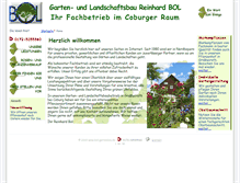 Tablet Screenshot of bol-gartenbau.de